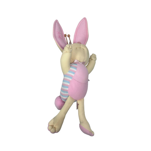 Vintage Cabbage Patch Kids Bunny Bee Plush Toy Blue Pink Xavier Roberts Lot of 2 - Picture 5 of 12